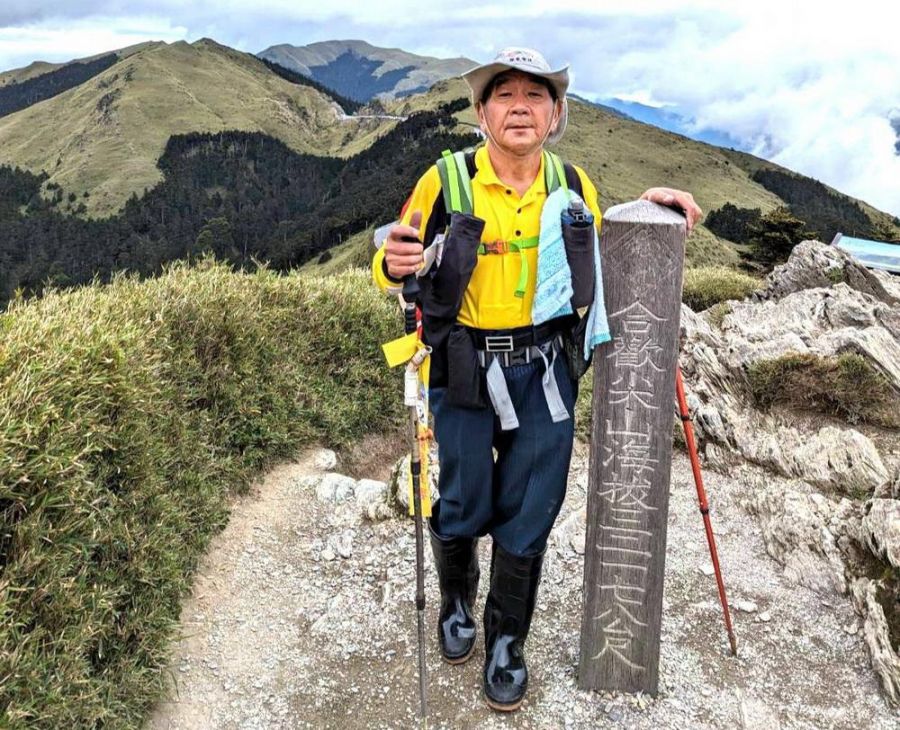 「獨腳愛玩客」邱吉興喜歡參加健行登山活動 毅力非常堅強